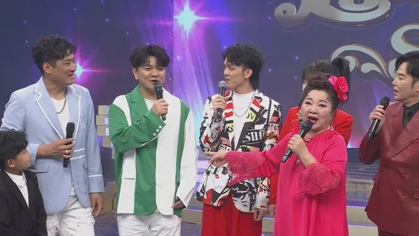 ▲楊哲(左起)曾治豪、郭忠祐以及白冰冰、陽帆。(圖/民視)