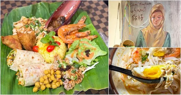 ▲▼龍岡忠貞市場美食,緬甸華僑家鄉味與清真香料料理,超特別簸箕飯必點。(圖/部落客VIVIYU提供)