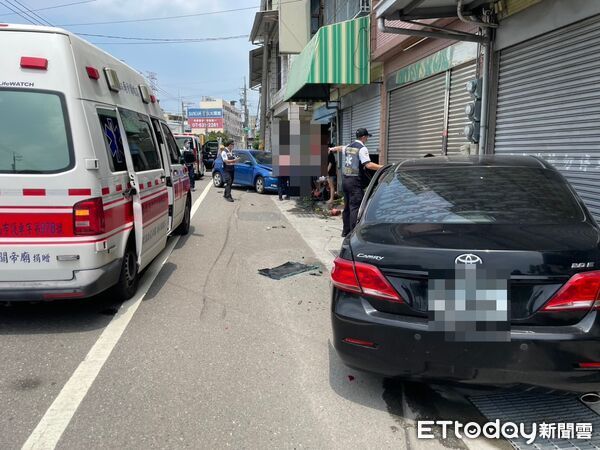 ▲▼高雄追撞。(圖/記者許宥孺翻攝)