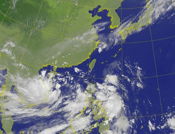 ▲▼衛星雲圖0611。(圖/氣象署提供)