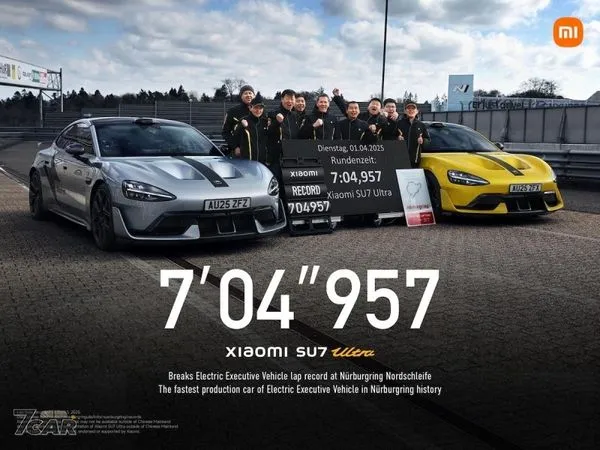 締造 7 分 04.957 秒單圈成績! 小米 SU7 Ultra 刷新紐柏林電動行政車最速紀錄