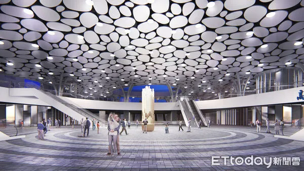 ▲▼台鐵高雄站公共藝術作品「聽蒸氣」。(圖/鐵道局提供)