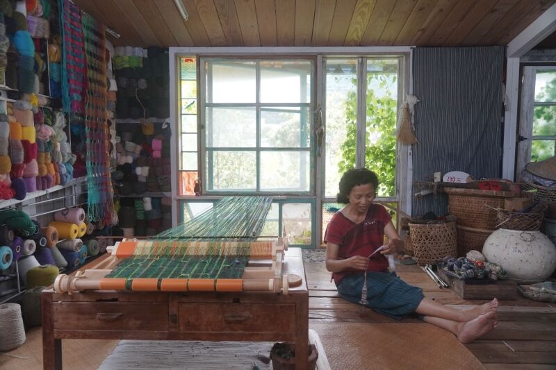 ▲▼花蓮,花現,臺灣工藝季花蓮展,花蓮縣運動休閒園區,吉安舊菸廠,編織。(圖/花蓮縣文化局提供)