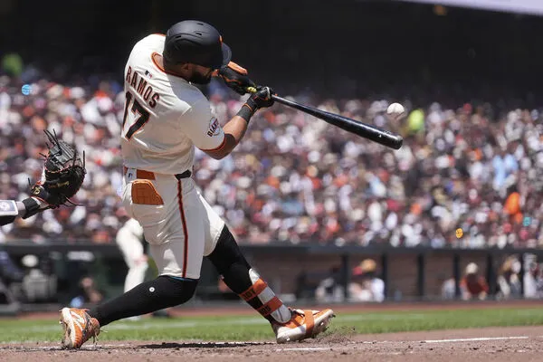 ▲巨人外野手拉莫斯(Heliot Ramos)單場挹注4分打點。(圖/達志影像/美聯社)