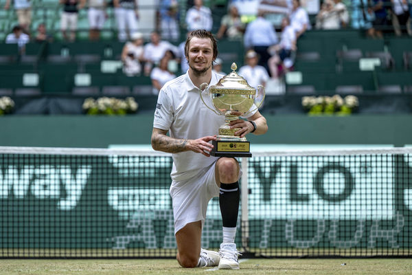 ▲布勃利克(Alexander Bublik)勇奪哈雷公開賽冠軍。(圖/達志影像/美聯社)