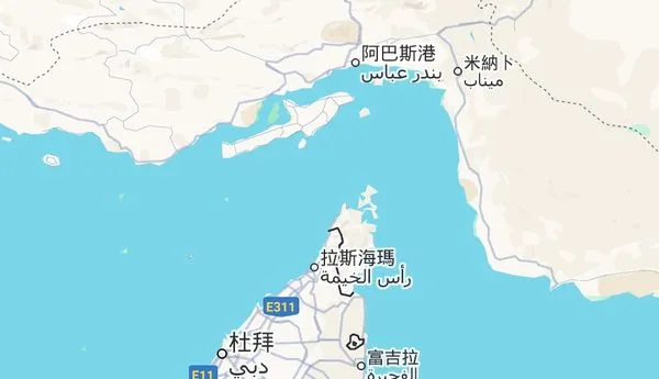▲▼ 荷姆茲海峽 。(圖/翻攝 google地圖)