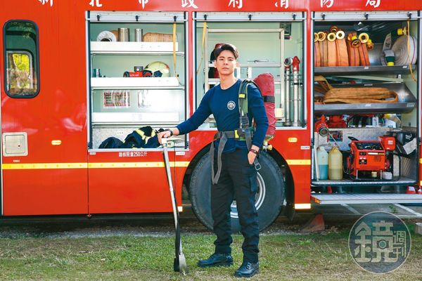 林柏宏在《火神的眼淚》中飾演消防隊員,演技深獲好評。