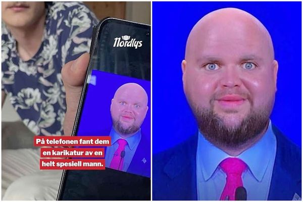 挪威男手機裡存有這張副總統范斯的哏圖,遭美國ICE拒絕入境並遣返。(翻攝Nordlys臉書)