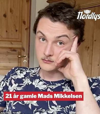 21歲的米克爾森在手機裡存了「范斯哏圖」被拒絕入境,行程泡湯。(翻攝Nordlys臉書)