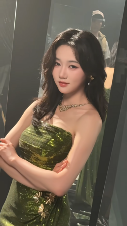 ▲▼短劇版《折腰》選角找上岳雨婷,女神直播鬆口了。(圖/翻攝自抖音)