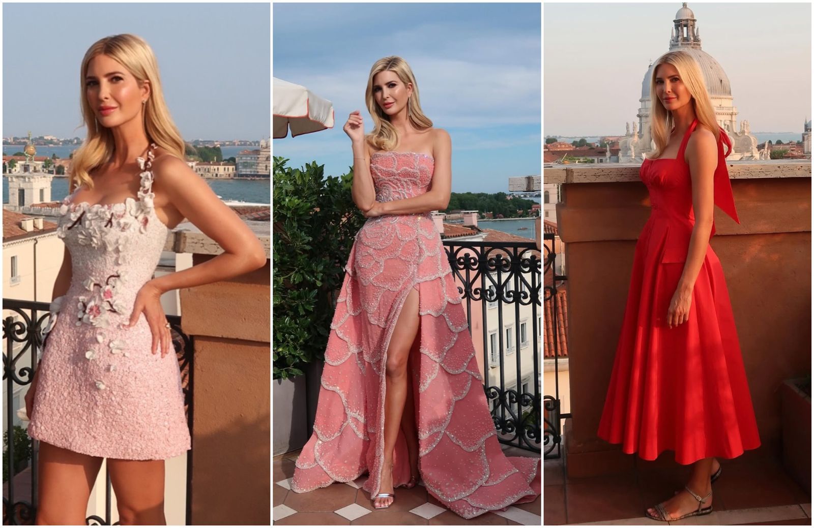 伊凡卡4造型驚豔威尼斯! 獲封貝佐斯婚禮「最美賓客」