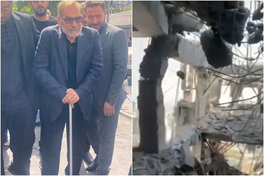 ▲▼ 伊朗最高領袖哈米尼(Ayatollah Ali Khamenei)高級顧問沙姆哈尼(Ali Shamkhani)死裡逃生。(圖/翻攝自X)