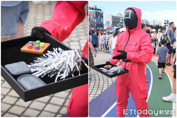 ▲《魷魚遊戲3》「THE FINAL GAME 魷戲玩到底」今起在台北中正紀念堂登場。(圖/記者彭懷玉攝)