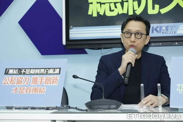 ▲▼國民黨立法院黨團今(30)上午召開「團結亂講 顛倒黑白 總統失格!」記者會,立委葛如鈞、副書記長王育敏出席。(圖/記者湯興漢攝)