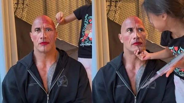 ▲巨石強森在家裡是女兒傻瓜。(圖/翻攝巨石強森IG)