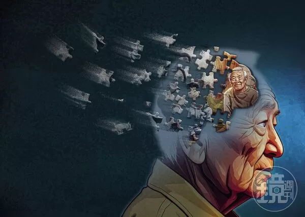 台灣正面臨全球最快速的人口老化問題,失智海嘯襲來!(AI繪圖Adobe Firefly生成,本刊美術組後製)