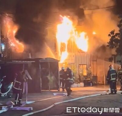 ▲▼后里薩克風工廠深夜大火,老闆瘋狂逃命,搶救畫面曝。(圖/民眾提供,下同)