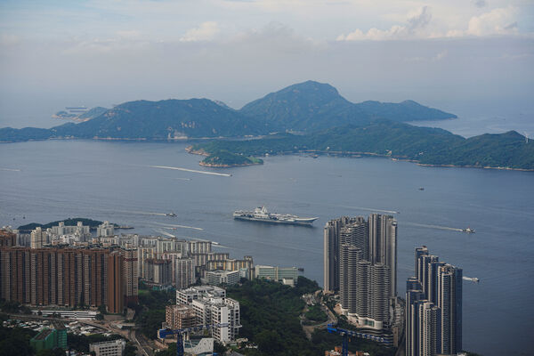 ▲▼山東艦訪香港。(圖/路透社)
