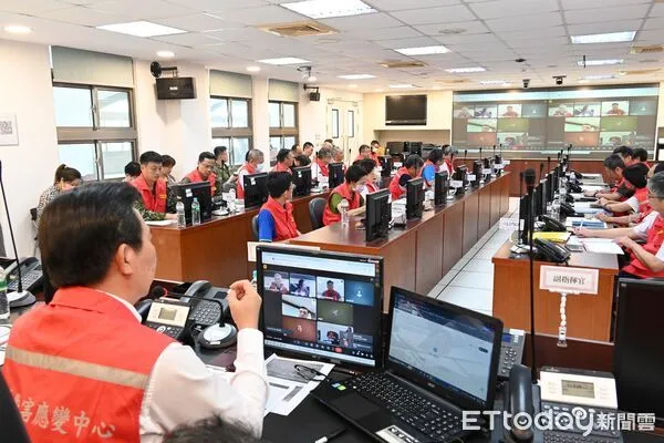 ▲金門縣災害應變中心一級開設。(圖/記者林名揚翻攝)