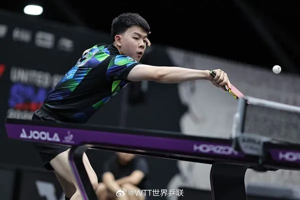 ▲▼WTT美國大滿貫賽,高承睿、鄭怡靜。(圖/翻攝自微博/WTT世界乒聯)