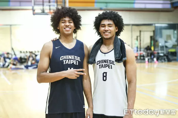 ▲瓊斯盃中華藍隊賀博、賀丹。(圖/記者林敬旻攝)