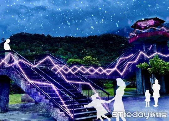 ▲本屆光影節以「光影流動|仲夏山水奇幻共舞」為主題。(圖/縱管處提供,下同)