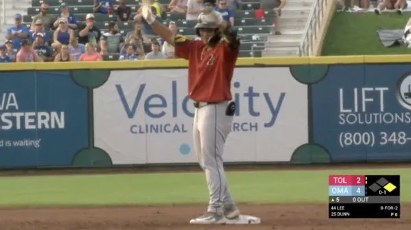 ▲李灝宇。(圖/截自X:Toledo Mud Hens)