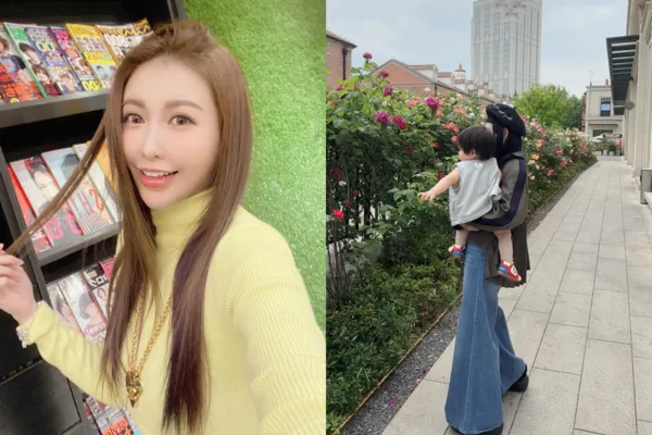 ▲▼愷樂曝1歲兒近況「家裡窗簾長腳了」母子互動照融化網。(圖/翻攝自Instagram/butterfly092288)