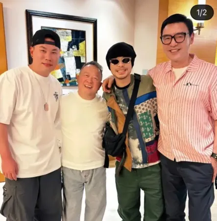 ▲▼鍾鎮濤 曾志偉 黃明志。(圖/翻攝自FACEBOOK/Namewee 黃明志)