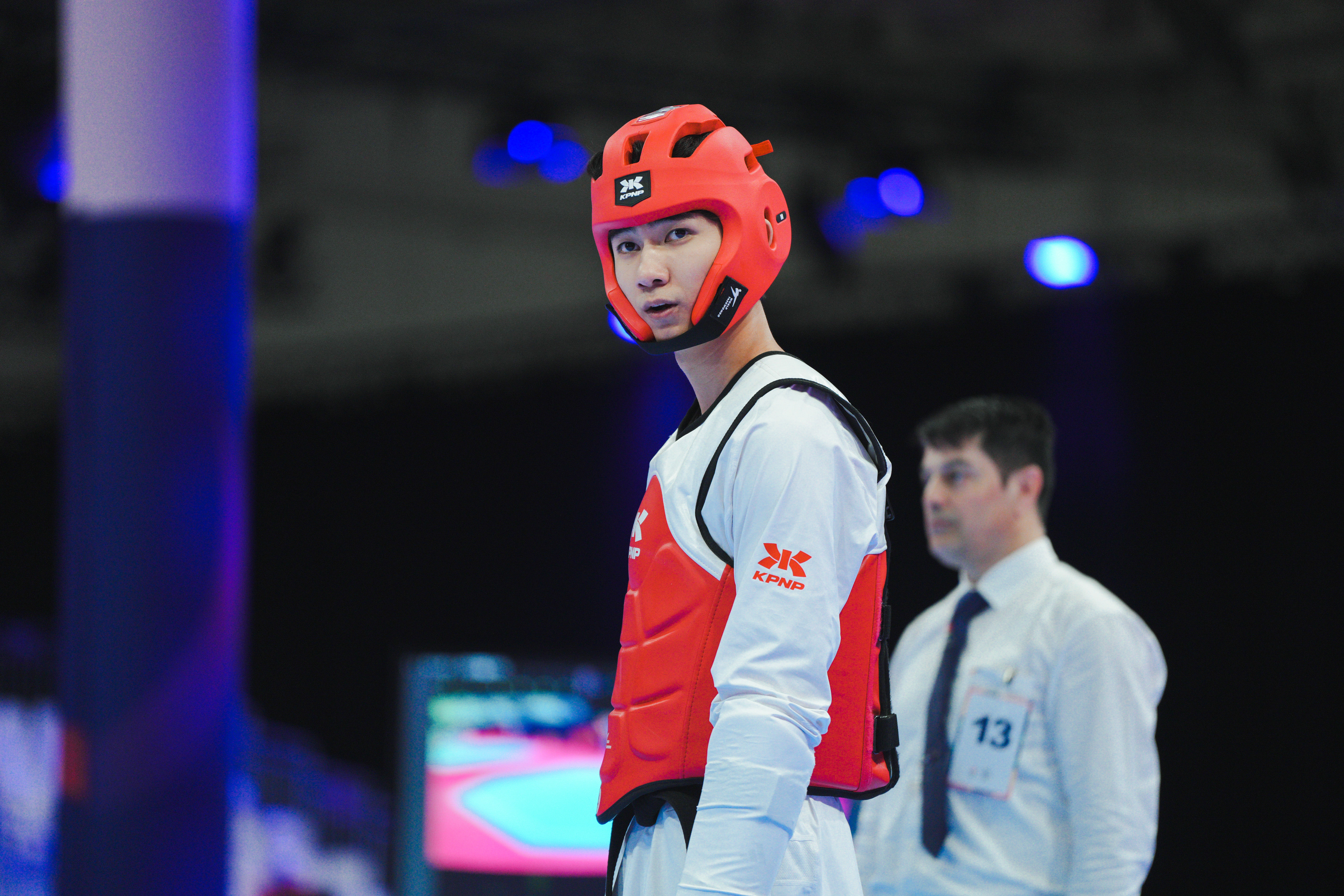 ▲▼2025年萊茵魯爾世大運,跆拳道邱義睿、金怡君 。(圖/大專體總提供)