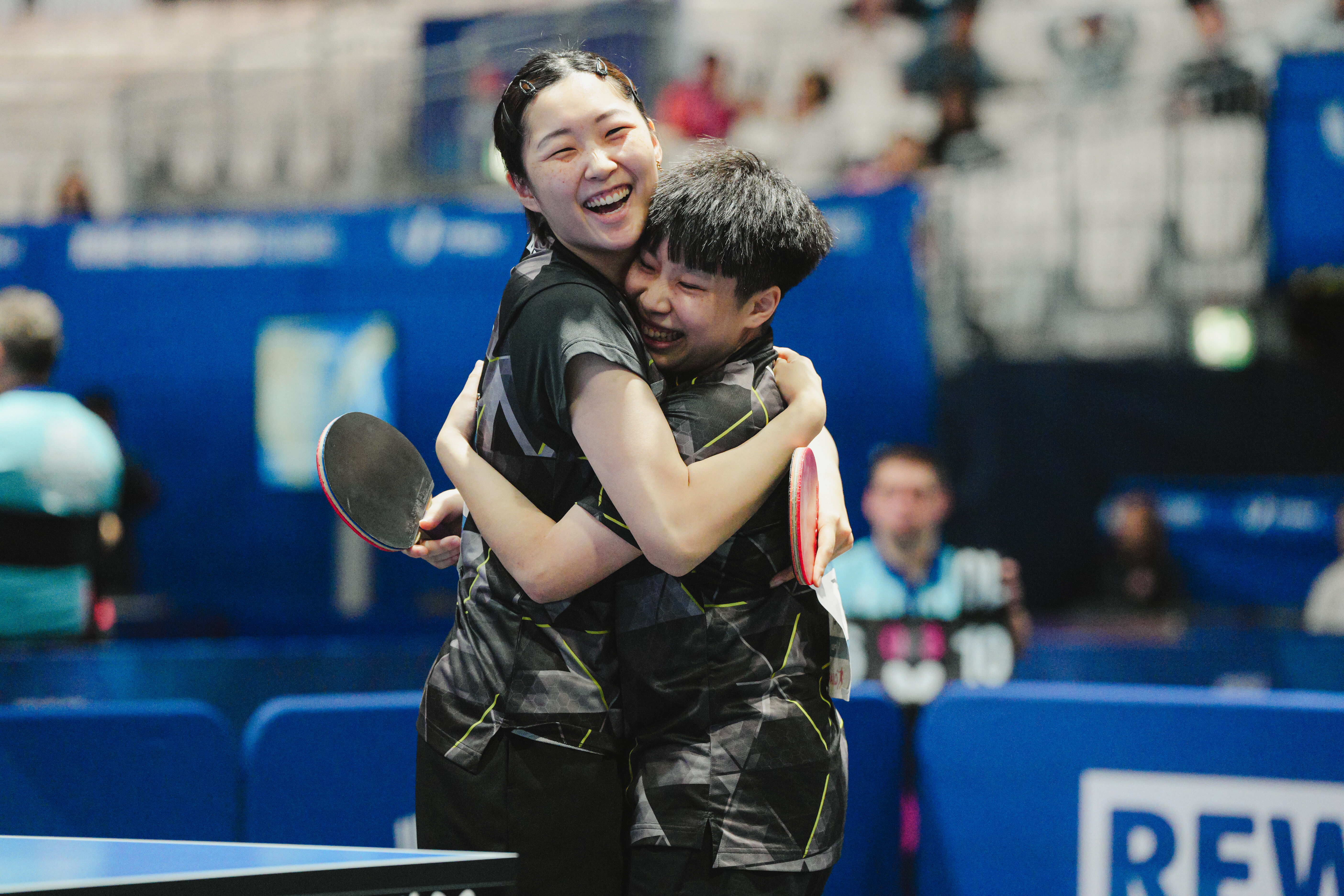 ▲▼台灣桌球女雙簡彤娟、蔡昀恩世大運奪銅;「柚子同學」高承睿挺進男單8強。(圖/大專體總提供)