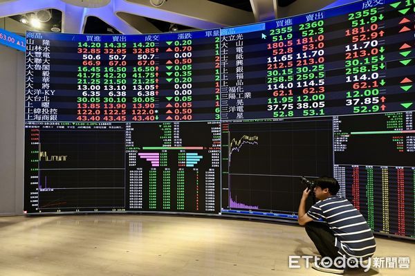 ▲▼美國白宮公布台灣對等關稅稅率為20%,台股早盤開盤一度下跌逾300點,目前跌幅稍見收斂。(圖/記者李毓康攝)