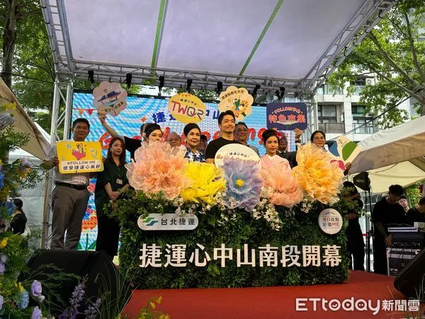 ▲▼台北市長蔣萬安出席「心中山南段線形公園」開幕活動。(圖/記者陳家祥攝)