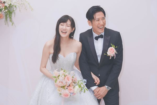 ▲林逸欣與老公Tony補辦婚宴 。(圖/欣宇宙音樂提供)