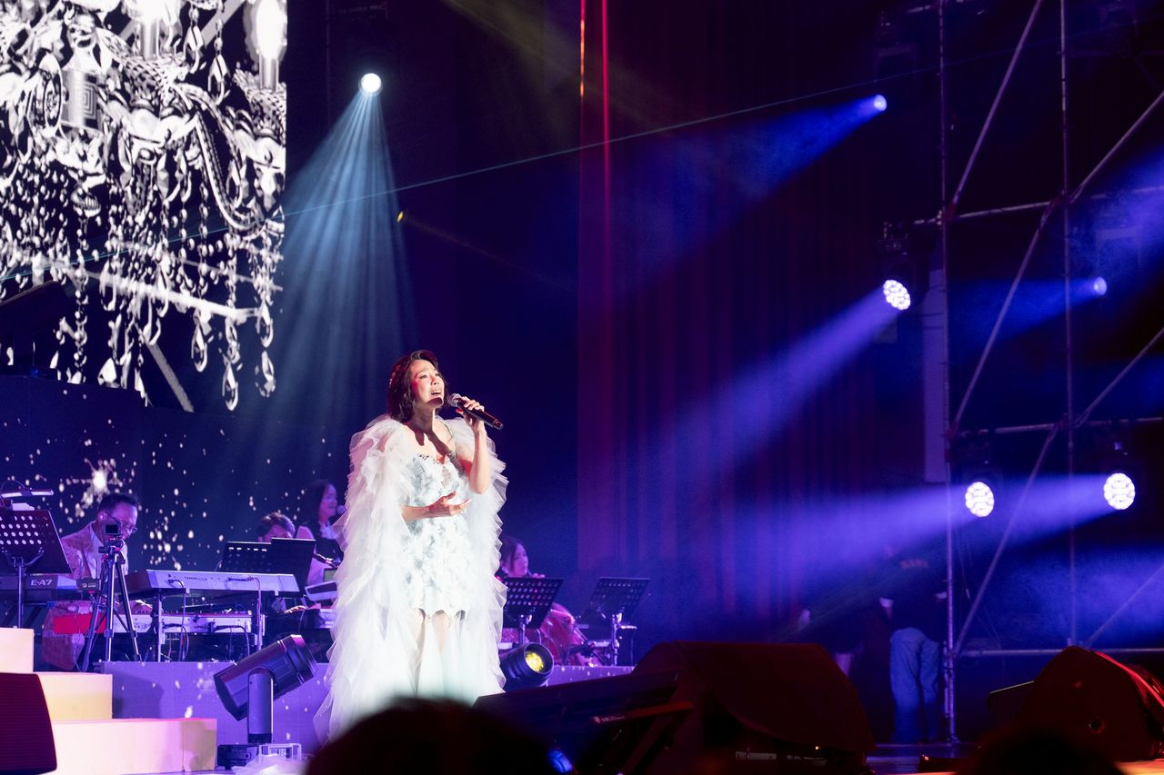 ▲▼曾心梅出席鑽石舞台之夜演唱會。(圖/萬星傳播提供)