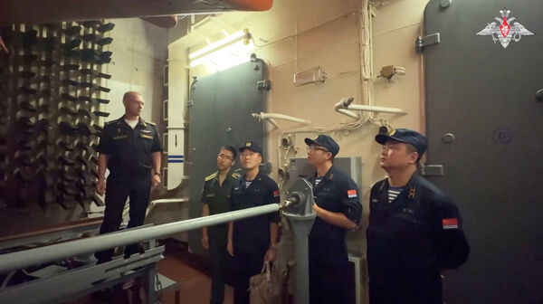 ▲▼中俄海軍在日本海展開「海上交流2025」(Maritime Interaction-2025)聯合軍演。(圖/路透)