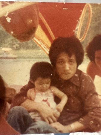 ▲羅美玲與爸爸。(圖/羅美玲提供)