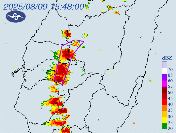 ▲▼大雷雨即時訊息 。(圖/氣象署提供)
