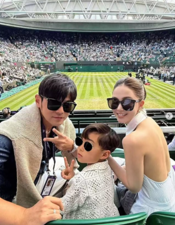 ▲昆凌似乎因比例關係把周杰倫裁掉,釣出周杰倫幽默留言。(圖/翻攝/自昆凌Instagram)