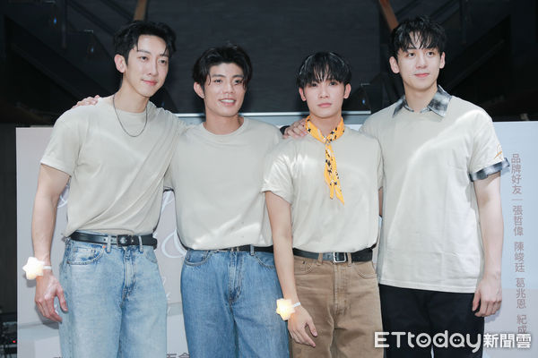 ▲▼張哲偉、陳峻廷、葛兆恩、紀成澔 「發發牧場」ㄧ日店長。(圖/記者周宸亘攝)