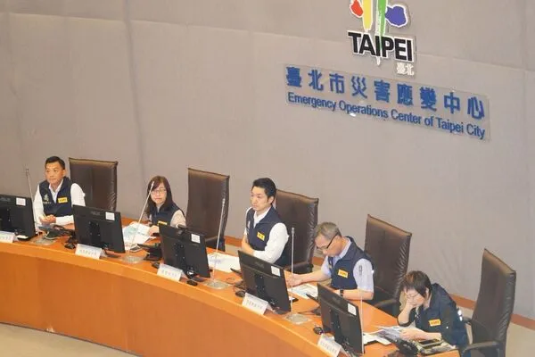 ▲臺北市政府楊柳(PODUL)颱風防颱整備會議。(圖/台北市政府提供)