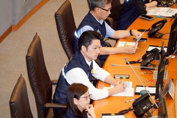 ▲臺北市政府楊柳(PODUL)颱風防颱整備會議。(圖/台北市政府提供)