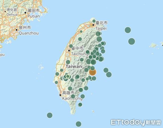 ▲▼台灣每年會發生4萬多起地震。(圖/取自氣象署網站)