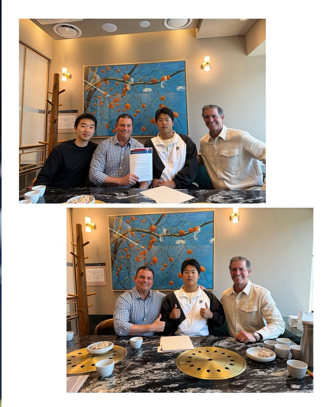 ▲▼姜白虎與經紀公司Paragon Sports簽約。(圖/截自Paragon Sports官方IG)