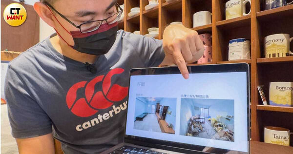 昔日消費者阿國(化名)控訴,吳永廷收了14萬元月子餐費用後,卻常一日只出一餐,交給吳父裝潢的家更慘成廢墟(圖/黃威彬攝)