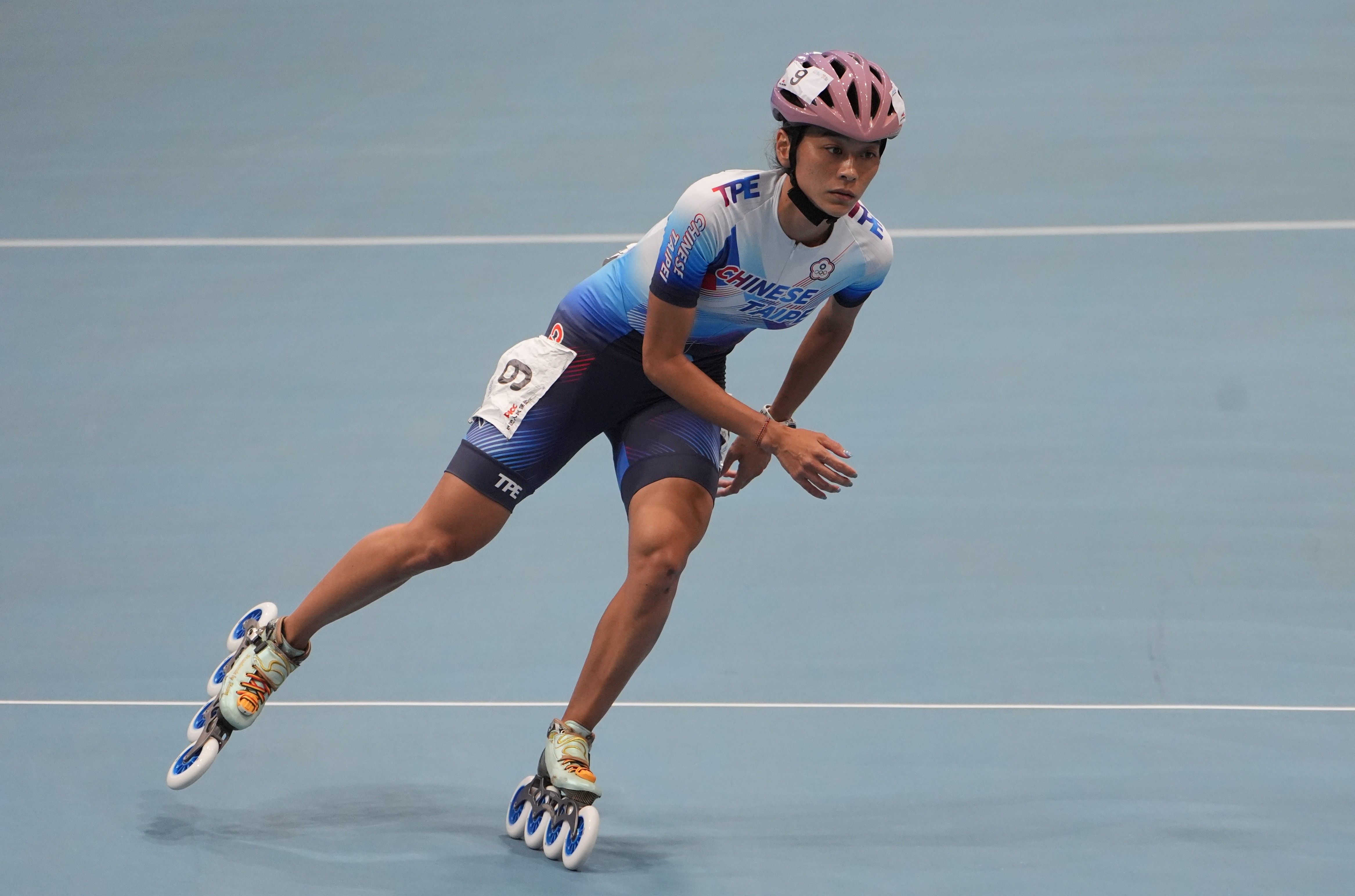 ▲▼台灣競速滑輪好手劉懿萱。(圖/中華奧會提供)