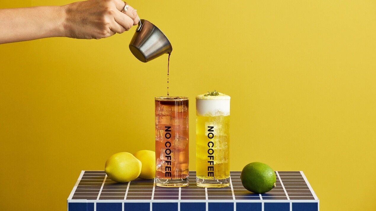 義大利聖沛黎洛,SanPellegrino聖沛黎洛,氣泡飲,氣泡水果飲,氣泡水,NO COFFEE,日本福岡,聯名,跨界合作,台北快閃,夏日特調,可頌,人生四連拍(圖/品牌提供)