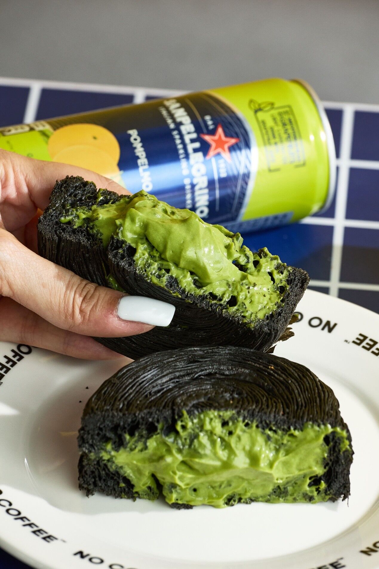 義大利聖沛黎洛,SanPellegrino聖沛黎洛,氣泡飲,氣泡水果飲,氣泡水,NO COFFEE,日本福岡,聯名,跨界合作,台北快閃,夏日特調,可頌,人生四連拍(圖/品牌提供)