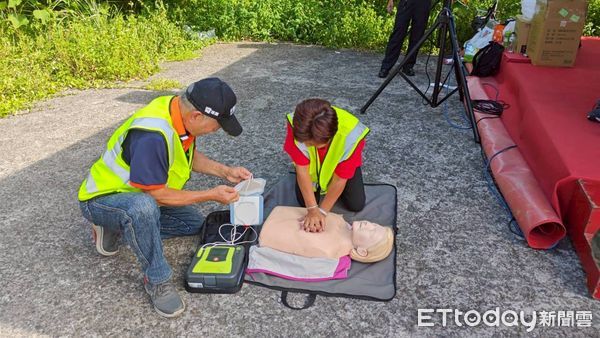 ▲基隆七堵友二里自主防災演練。(圖/記者郭世賢翻攝)