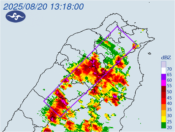 ▲▼大雷雨即時訊息 。(圖/氣象署提供)